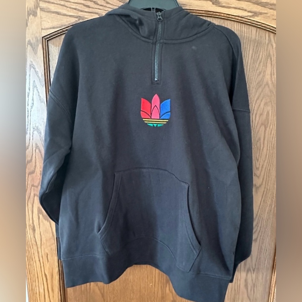 Adidas - Women’s Black Half Zip Sweatshirt